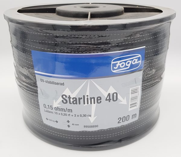 Elband Starline 40mm 200m Svart - 89508890 - Elband